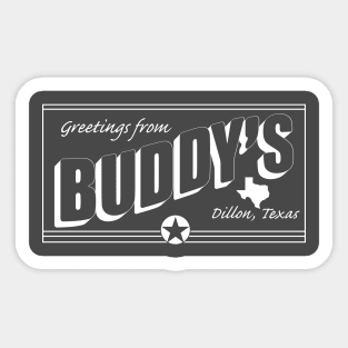 Buddy's Bar - Friday Night Lights Sticker